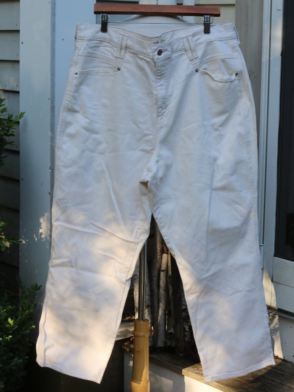 Levi's Signature Plus Size Cream Heritage High Rise Straight Jeans Sz 22
